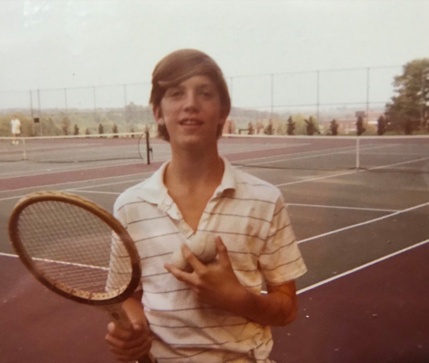 Jonathan on the tennis court